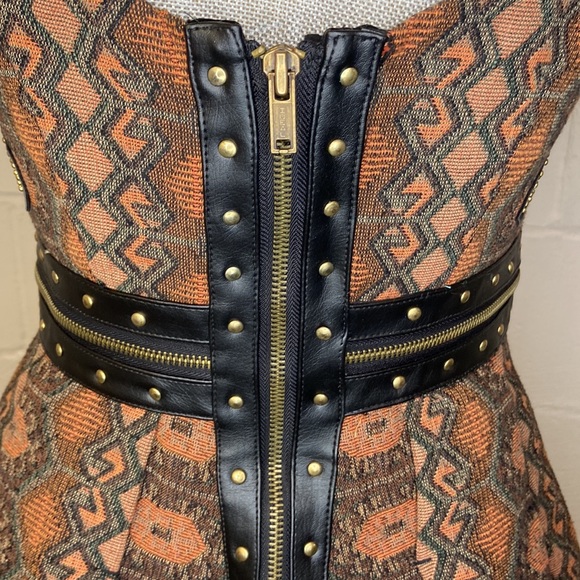 ❌ Free People New Romantics Santa Anna Fit N Flare Boho studded Dress Size 4 - Picture 8 of 10